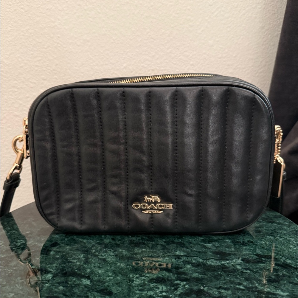 COACH | JESS CROSSBODY CAMERA BAG | BLACK | GOLD HARDWARE